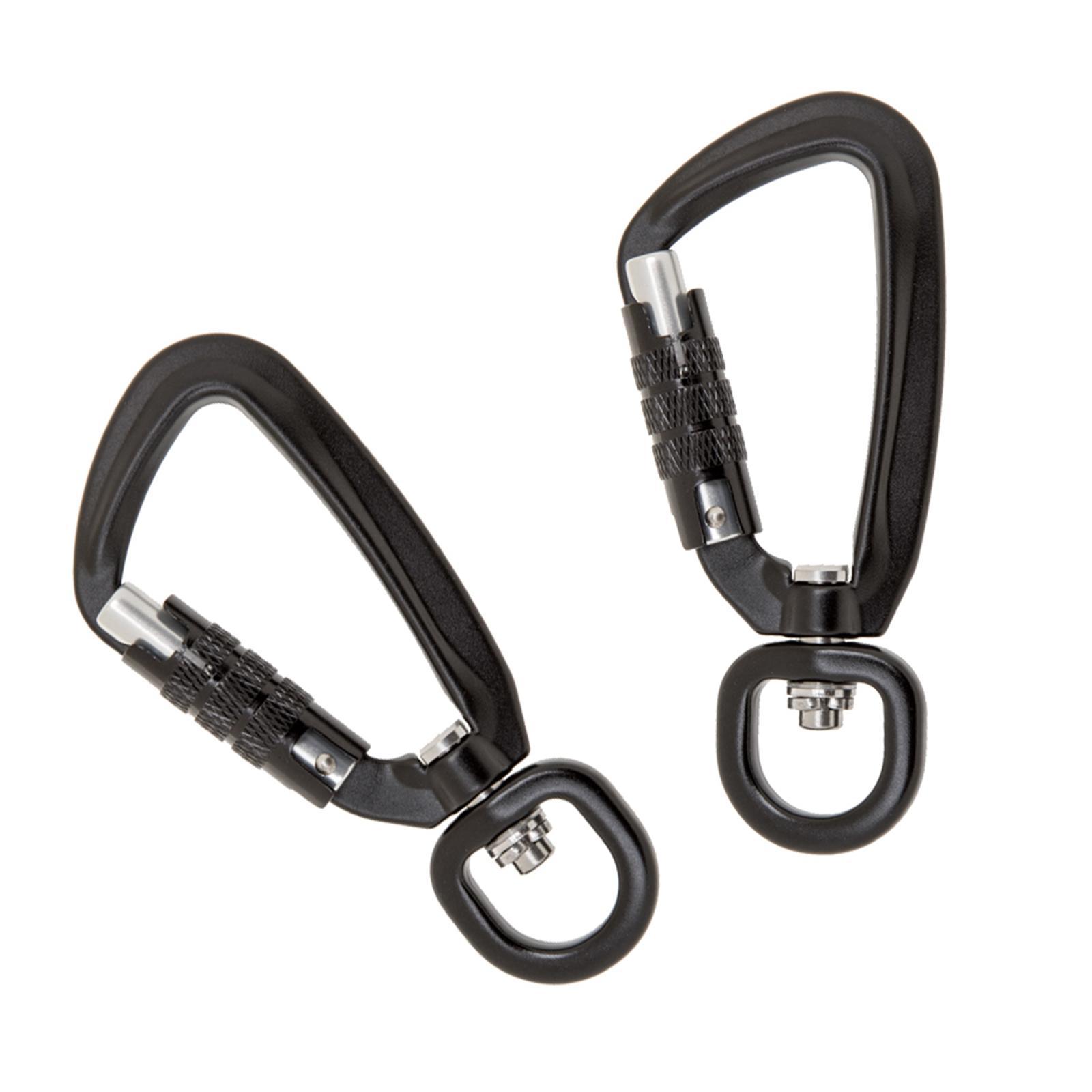 4x Heavy Duty Swivel  Lock Carabiner Hook Dog   Clip Snap 500KG