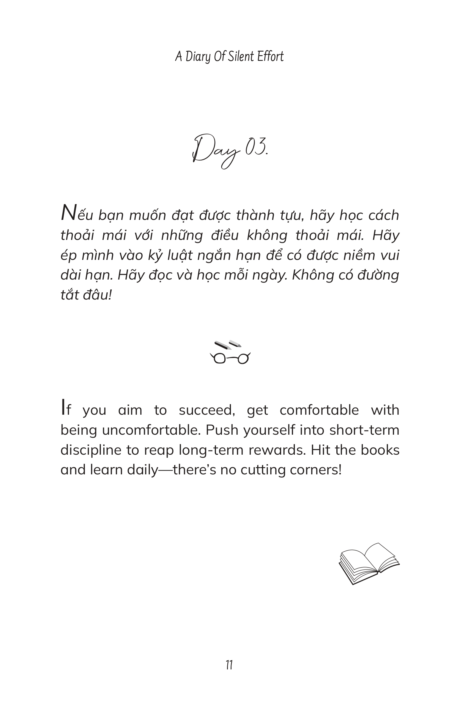 A Diary Of Silent Effort – Tôi Thích Dáng Vẻ Nỗ Lực Của Chính Mình - LiLy Trương  – Phiên Bản Song Ngữ Việt Anh