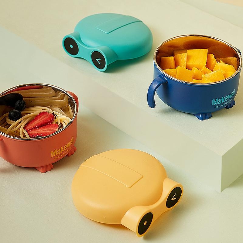 Trẻ Sơ Sinh Bát Ăn Hình Hoạt Hình Món Ăn Trẻ Em Hộp Đựng Thực Phẩm Placemat Ăn Đồ Ăn Cho Bé Bộ Đồ Ăn Chống Nóng Tiện Ích