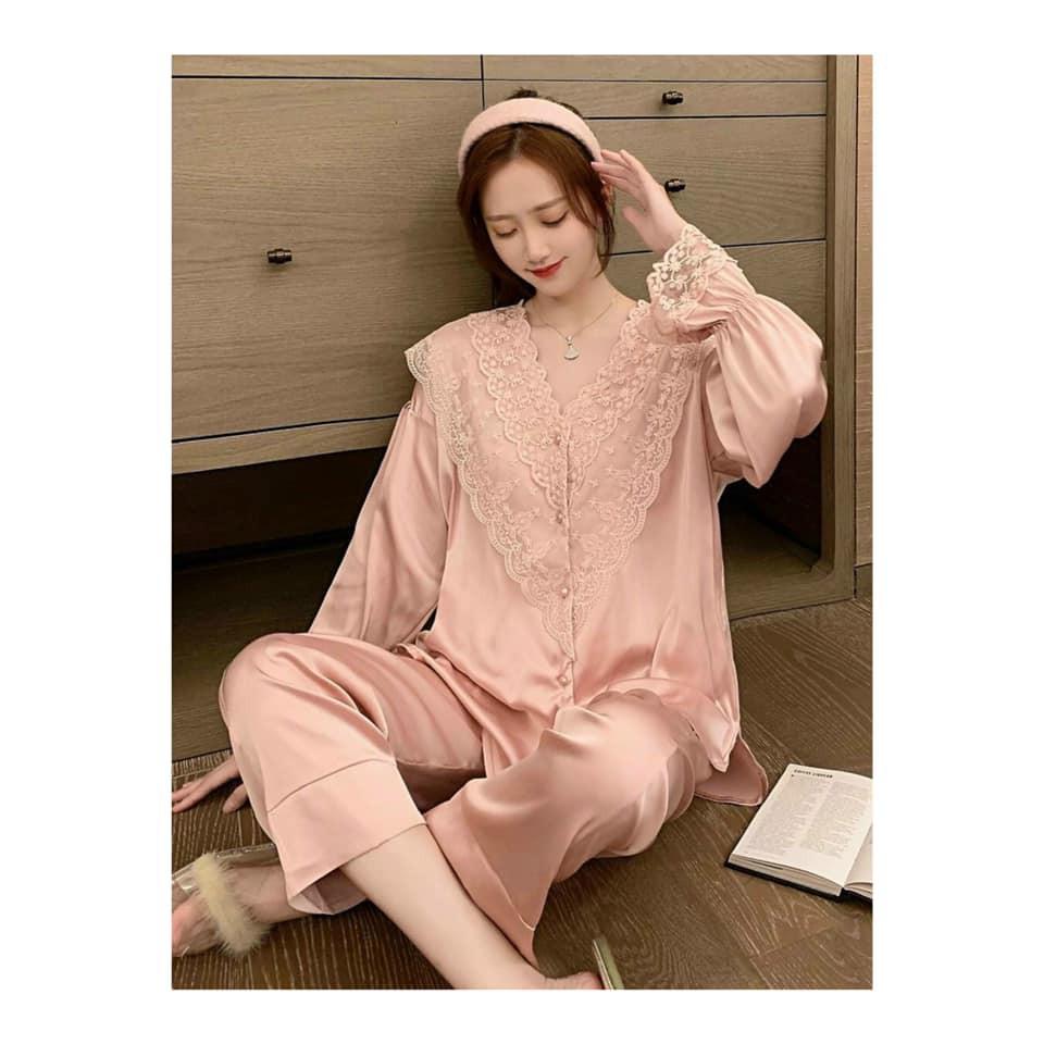 Bộ Ngủ Style Tiểu Thư Nhẹ Nhàng
