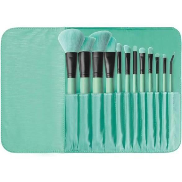 Bộ cọ trang điểm Brush Affair Collection 12 Piece Makeup Brush Set in Minty Green Coastal Scent