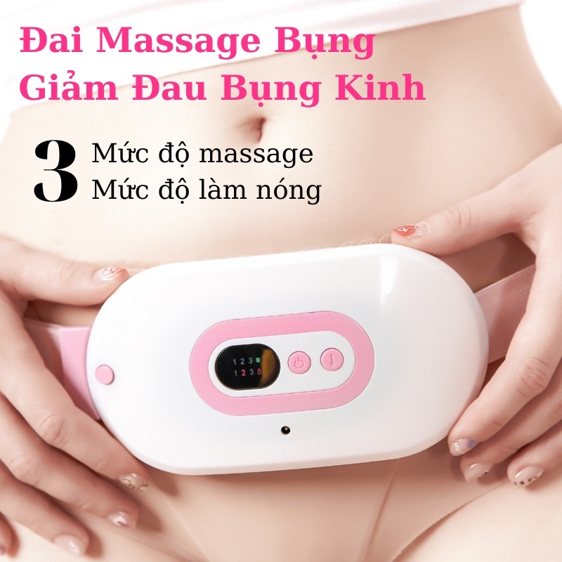 Máy Chườm Ấm Bụng, Đai Chườm Nóng, Massage Giảm Đau Bụng, Đau Lưng Khi Đến Kỳ Kinh Nguyệt Cho Bạn Gái