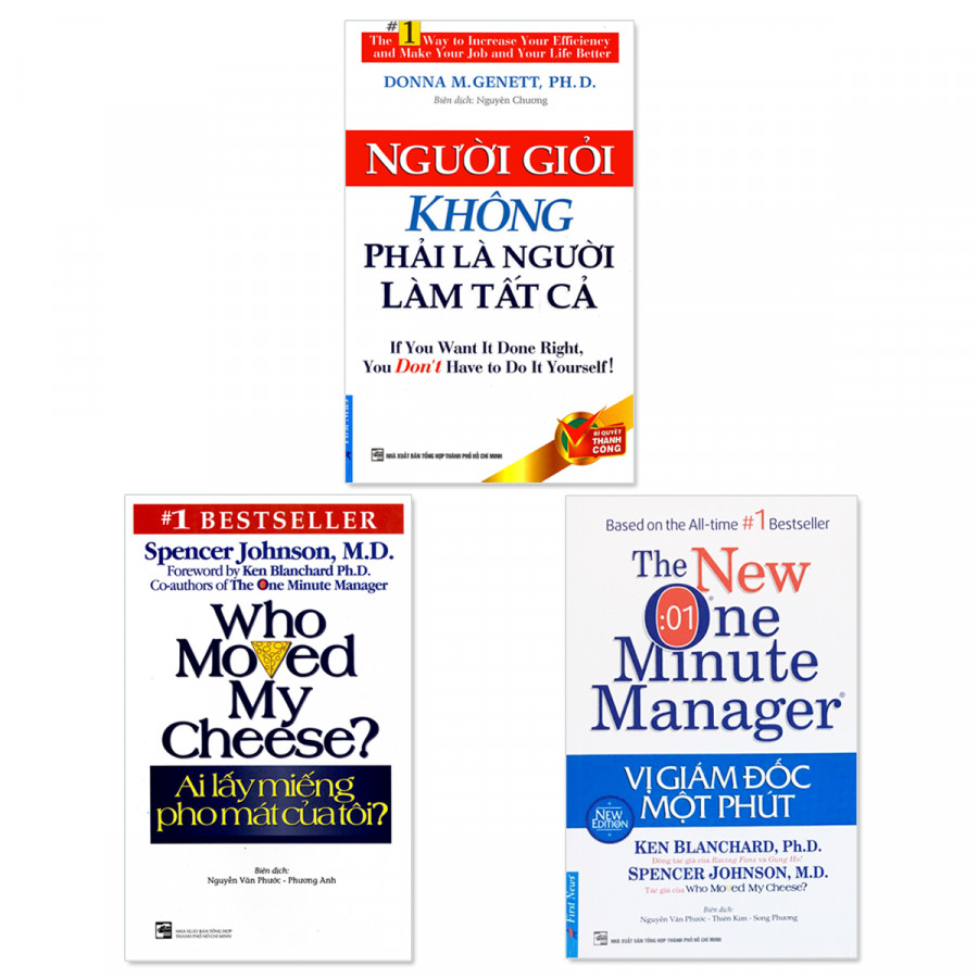Combo 3 quyển: Vị Giám Đốc Một Phút, Ai Lấy Miếng Pho Mát Của Tôi, Người Giỏi Không Phải Là Người Làm Tất Cả