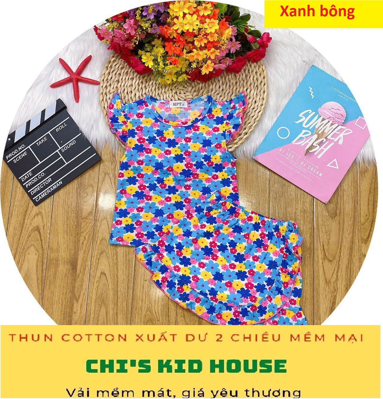 [SIÊU PHẨM] SET CHÂN VÁY KÈM ÁO THUN COTTON XUẤT DƯ CỰC ĐẸP CHO BÉ 11-25KG