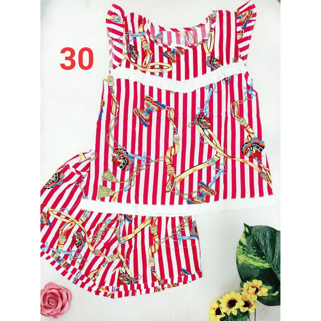 Bộ tole - lanh thái phối ren - quần đùi có túi - 40kg đến 62kg- ẢNH THẬT