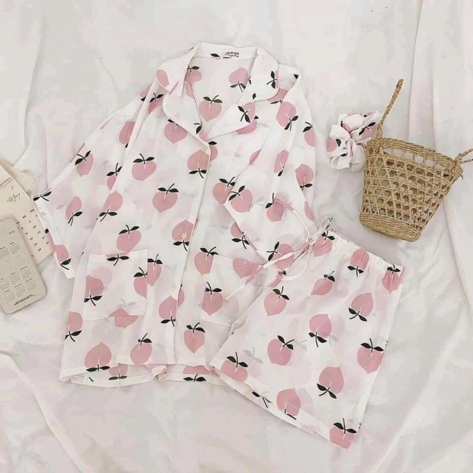 Bộ Pijama Ngắn Tay - Bộ Ngủ Ulzzang Hoạt Hình (Quần Đùi, Áo cộc