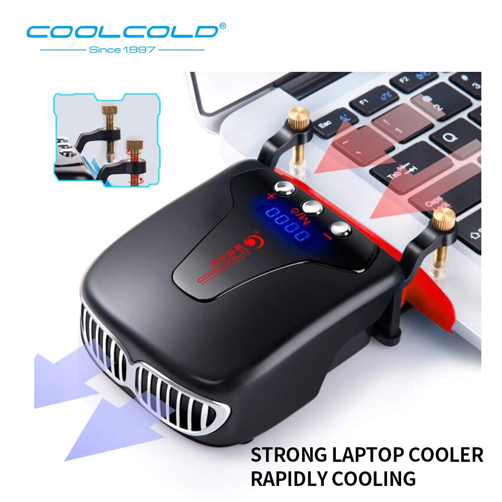 Quạt tản nhiệt COOLCOLD K36 USB làm mát máy tính xách tay hiển thị nhiệt độ tốc độ có thể điều chỉnh