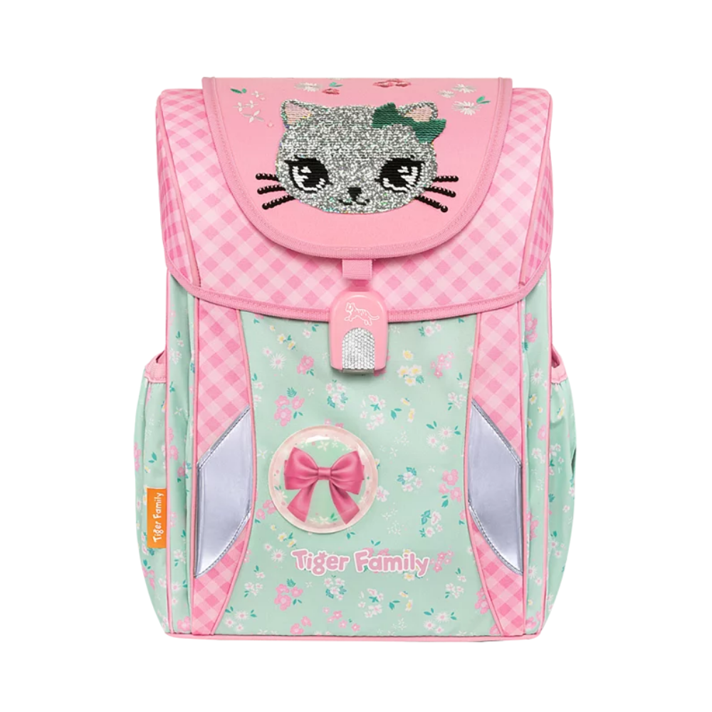 Ba Lô Chống Gù Joy Schoolbag Pro 2 - Lovely Kitty Cat - Sequins - Tiger Family TGJY-051A