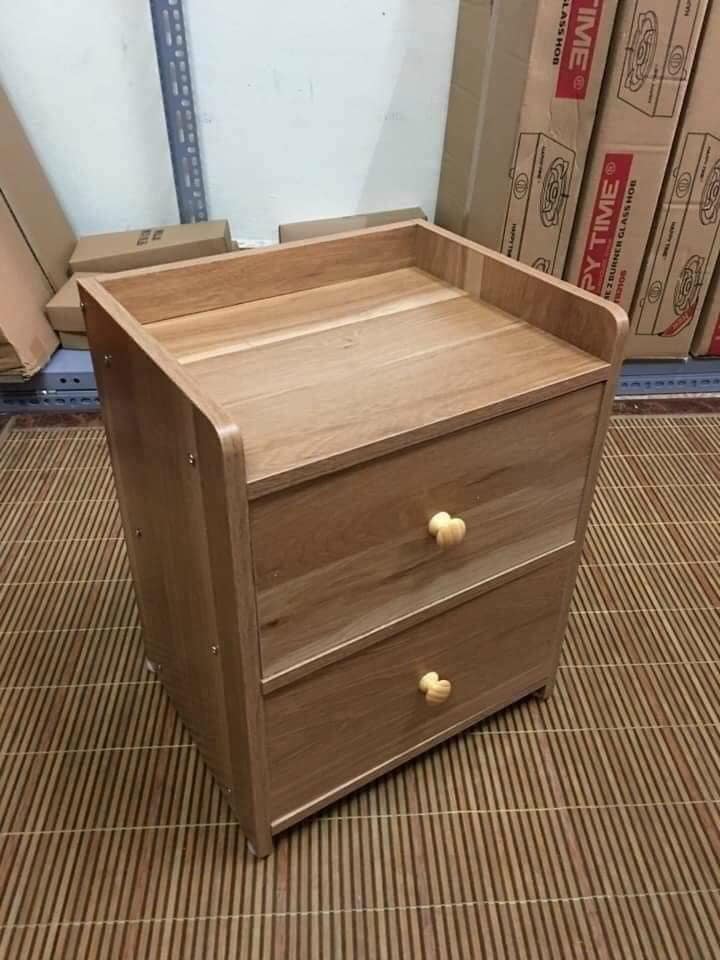 TỦ GỖ ĐẦU GIƯỜNG 2 NGĂN - NHỎ GỌN -TIỆN ÍCH CHO MỌI NHÀ