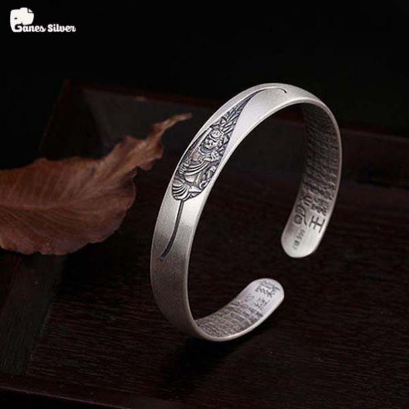 Lắc Tay Bạc Thái 8 Vị Phật Bản Mệnh Cầu Bình An May Mắn - Ganes silver
