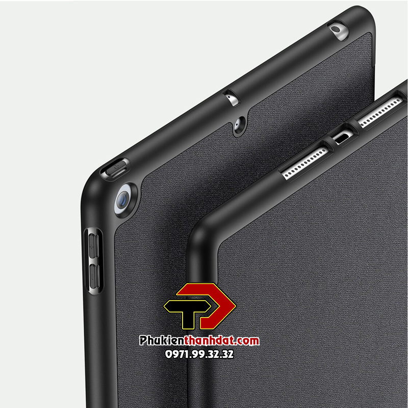 Bao da chống sốc cho iPad 10.2 2021 chính hãng Dux Ducis Domo có ngăn để bút - Hàng chính hãng
