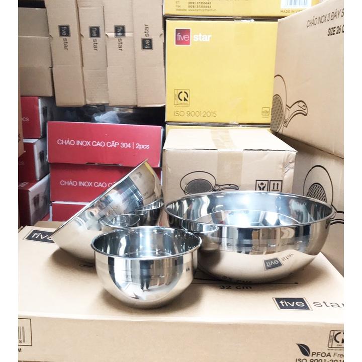 Bộ tô trộn Inox 304 FIVESTAR 3 món xuất Nhật FSTT001