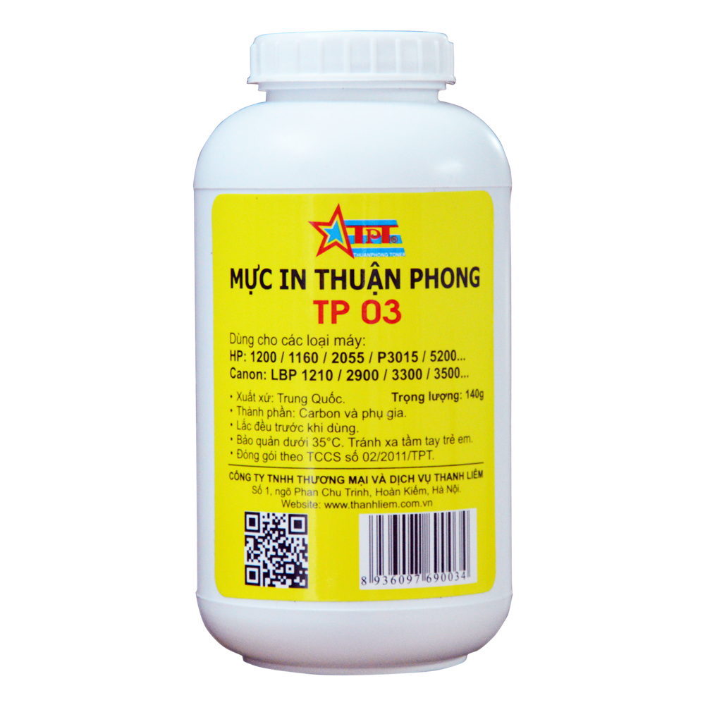 COMBO Hộp mực Thuận Phong 12A + 2 lọ mực đổ TP03 dùng cho máy in HP LJ 1010/ 1020/ 3030/ 3050/ Canon LBP 2900/ 3000/ MF 4000/ 4100 - Hàng Chính Hãng