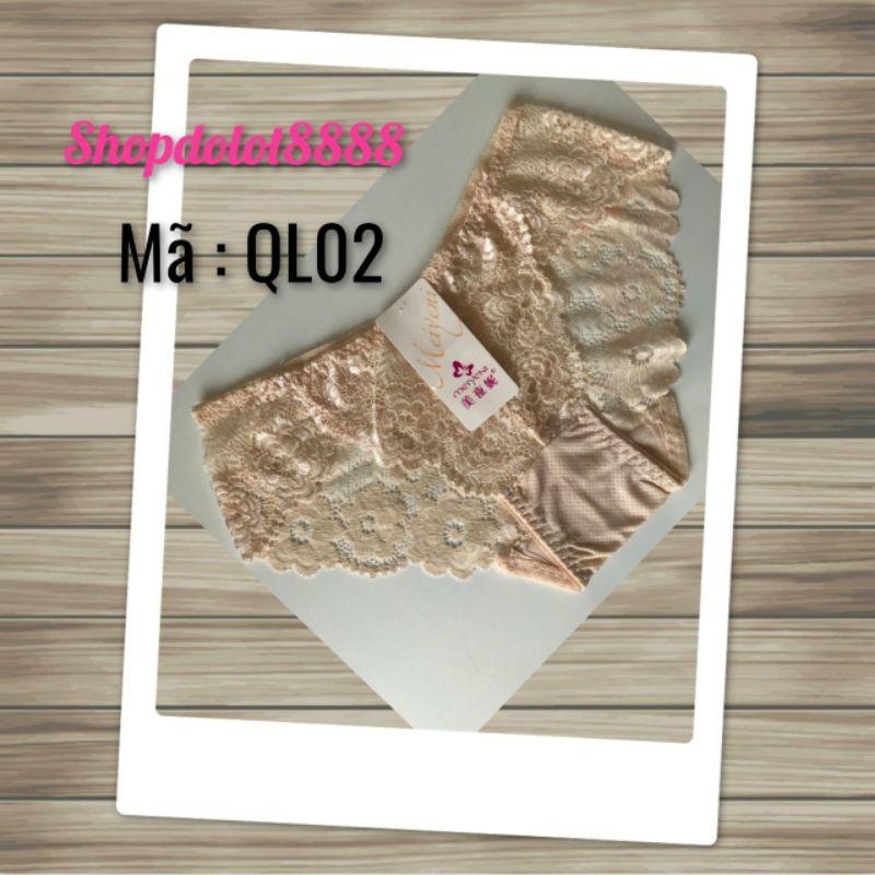 Quần lót ren chất liệu cotton co giãn tốt mã đặt hàng QL02