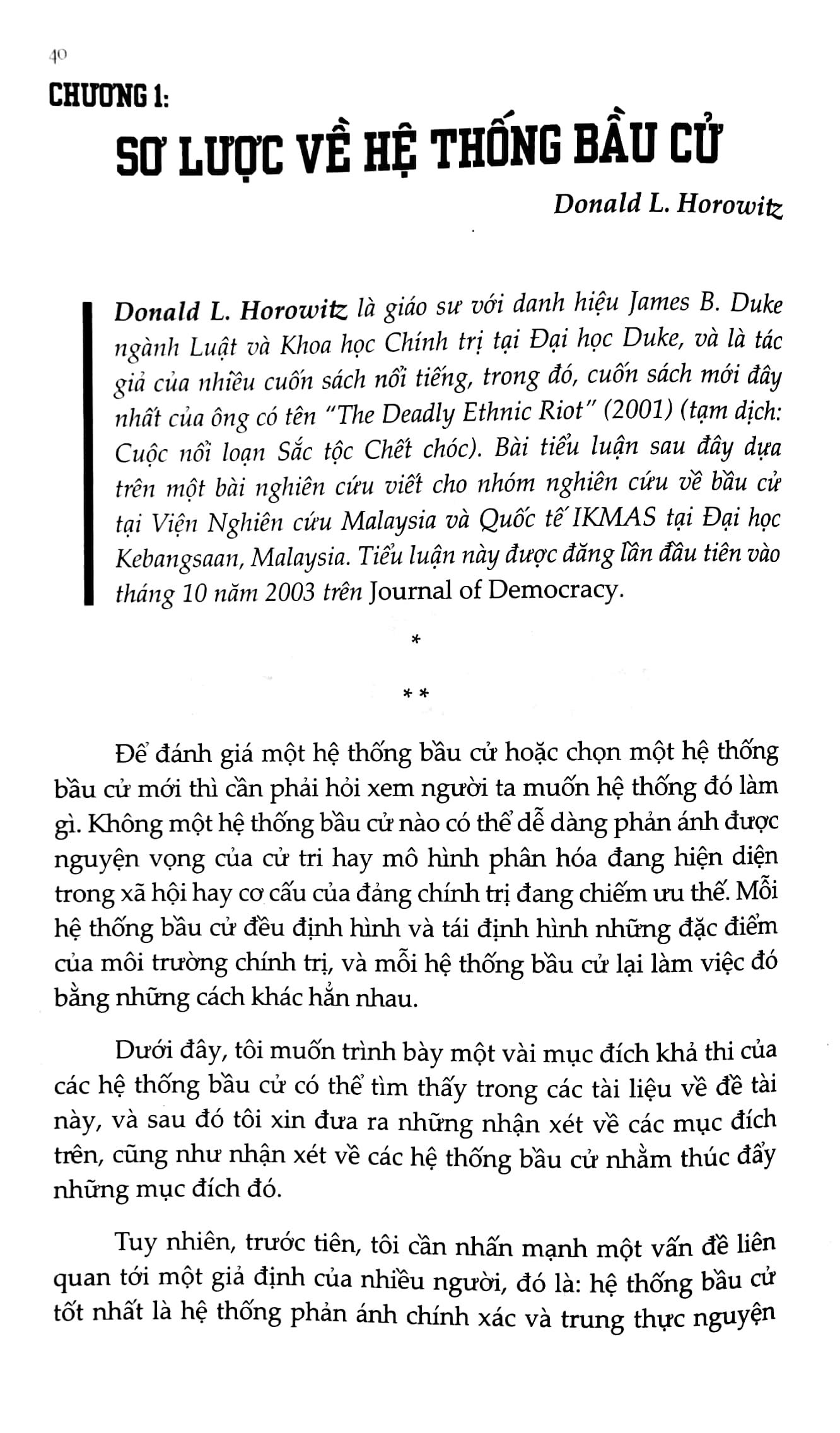 Các Hệ Thống Bầu Cử Trên Thế Giới