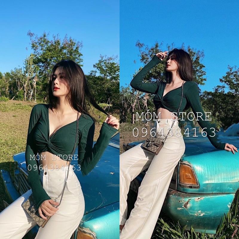 Áo Croptop Xoắn Ngực Siêu Xinh