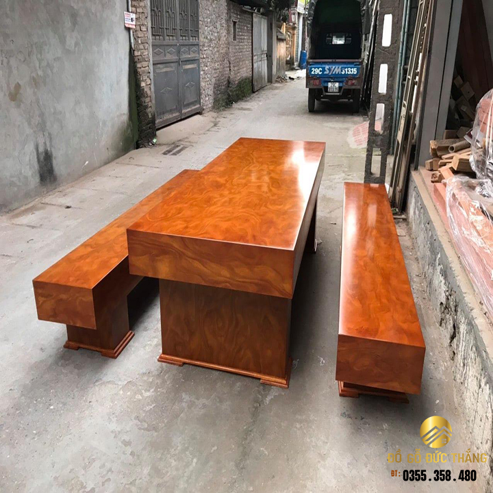 Bàn ghế k3 gỗ hương xám nam phi