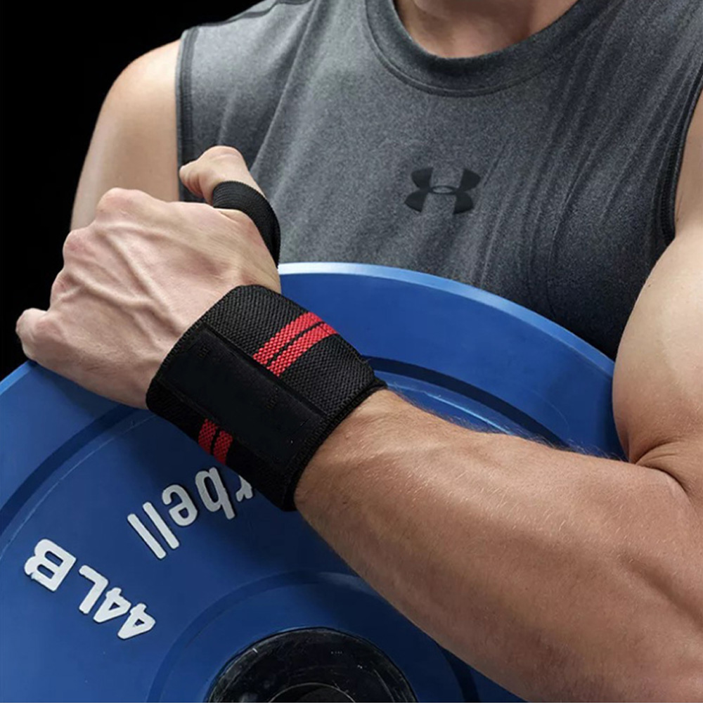 Đai quấn bảo vệ cổ tay tập Gym Aolikes mẫu 2 vạch co giãn cực tốt