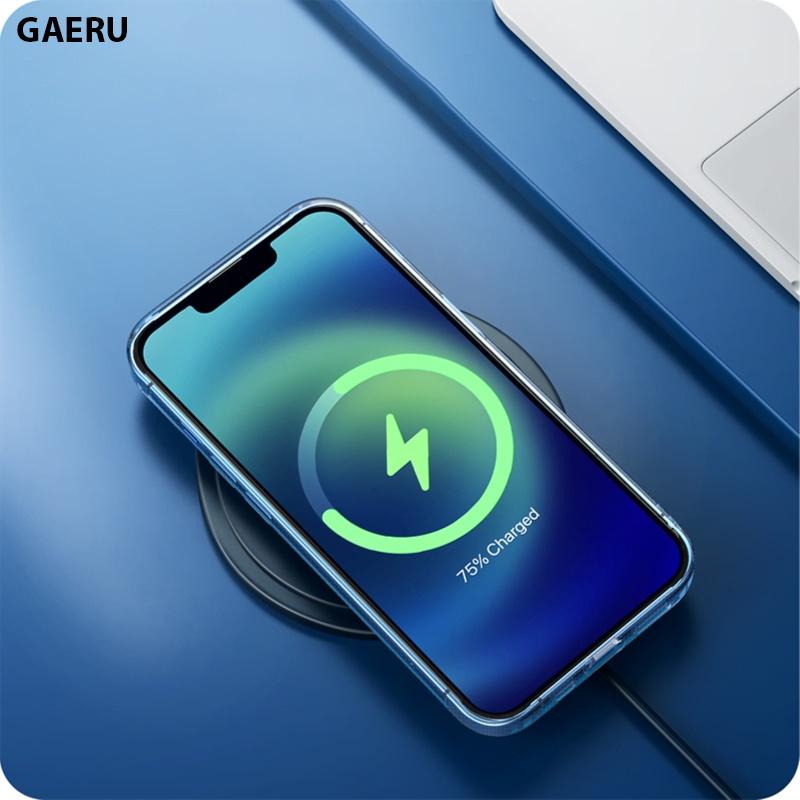 Ốp lưng trong suốt GAERU cho iphone XR XS 11 12 13 Pro Pro Max