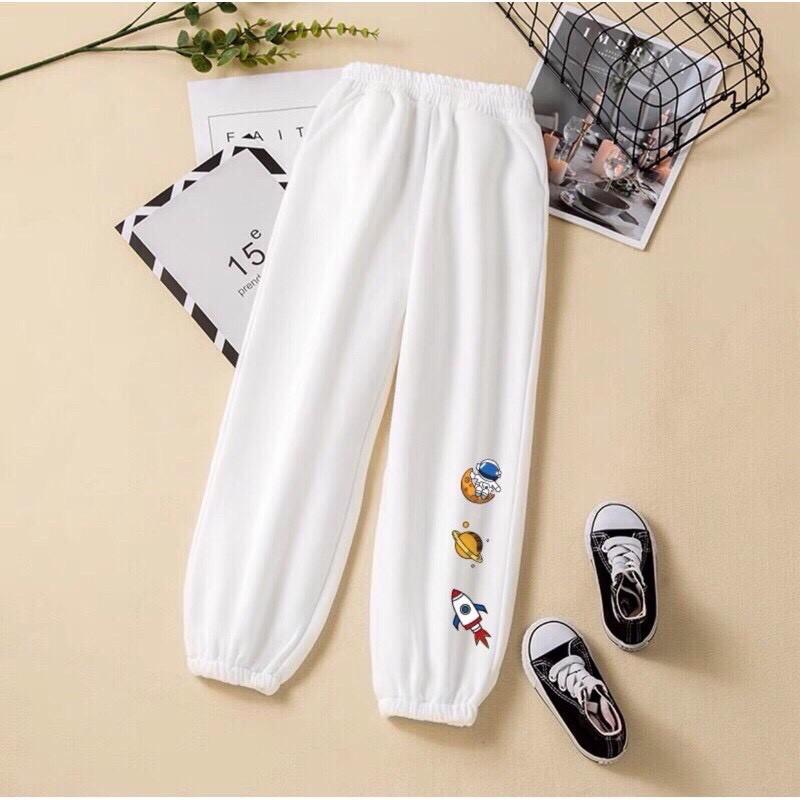 Quần Jogger\Quần Nỉ Ống Rộng Bo Chân Nam Nữ Unisex HIPHOP Ulzzang KUN