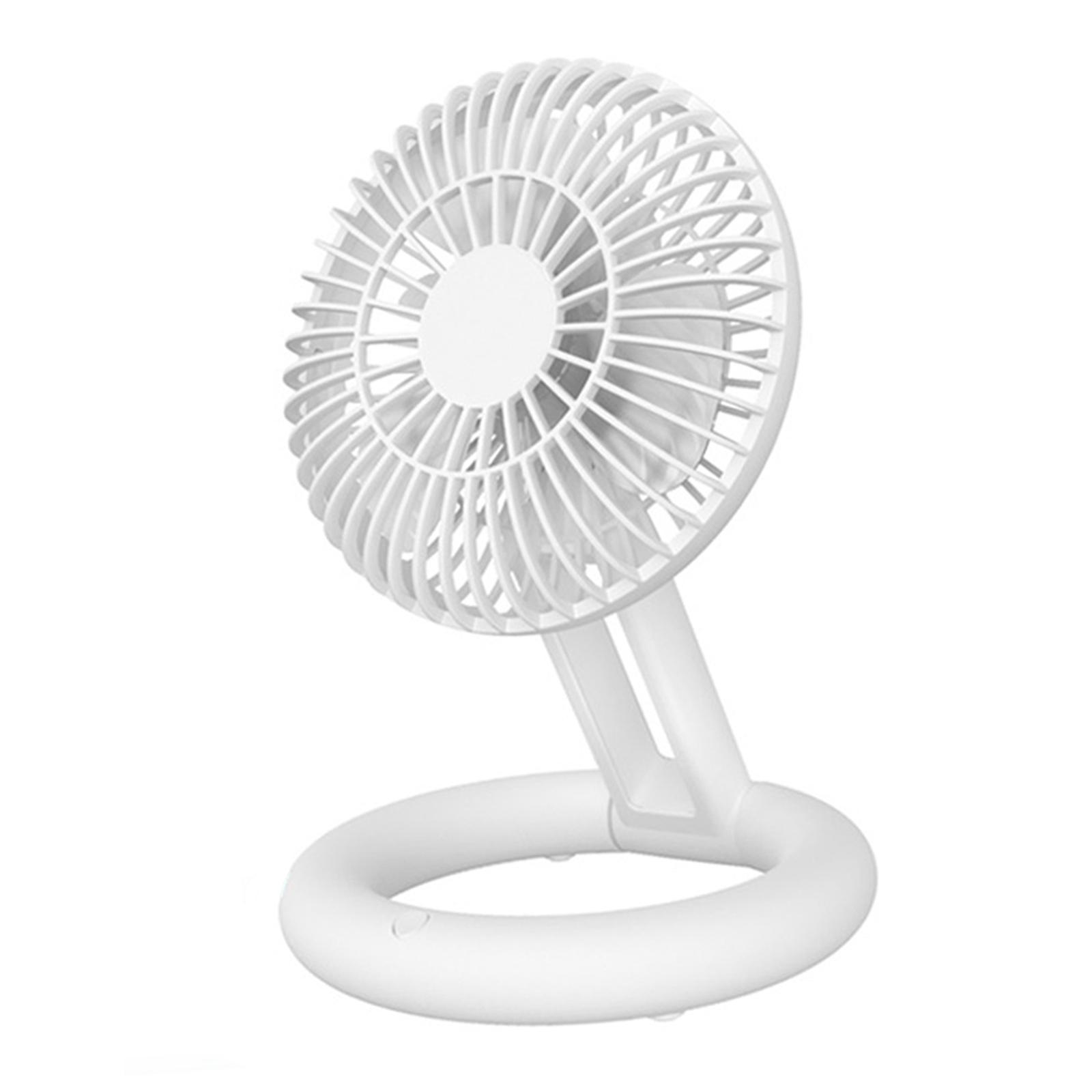 Portable Desk Fan Mini Fan for Desk Folding Small 3 Speeds Adjustment Personal Cooling Fan Makeup Fan for Desk Camping Bedroom