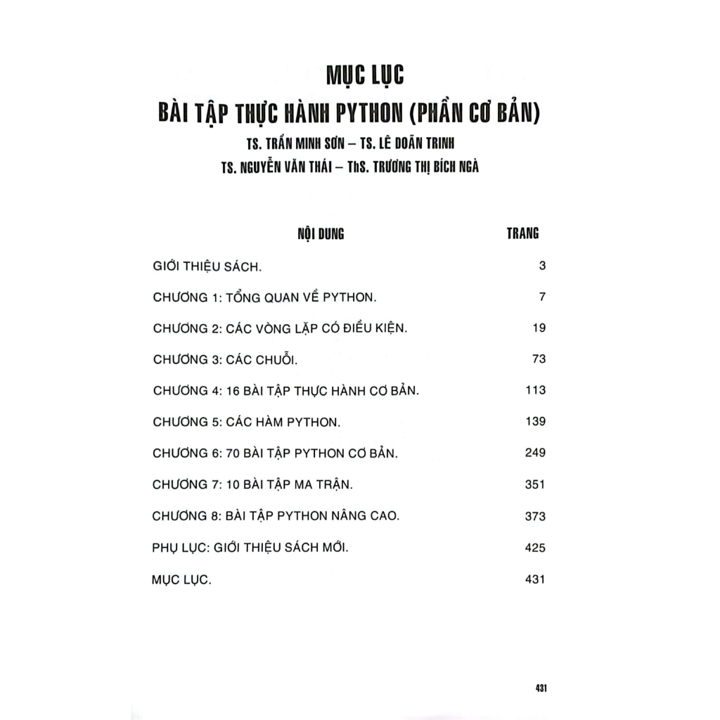 Sách - Bài Tập Thực Hành Python (Phần Cơ Bản) - STK