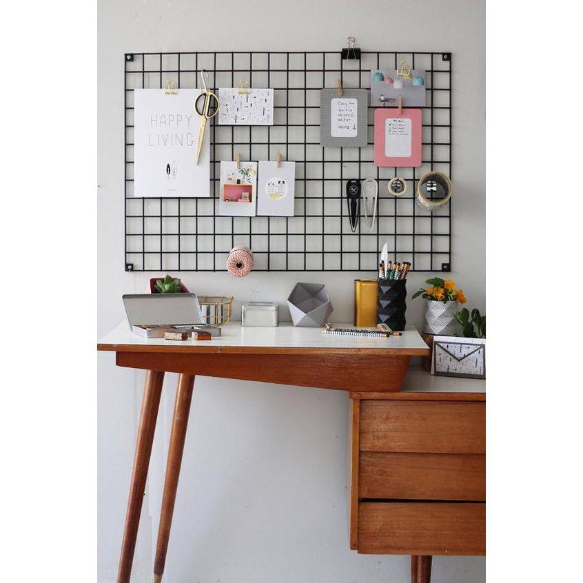 Lưới sắt decor treo ảnh - Tặng kèm móc treo