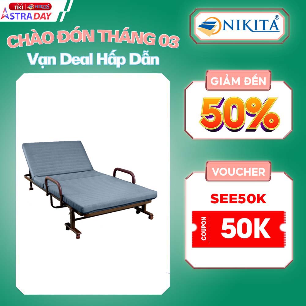 Giường gấp kiểu dáng hàn quốc Nikita NKT-HQ65