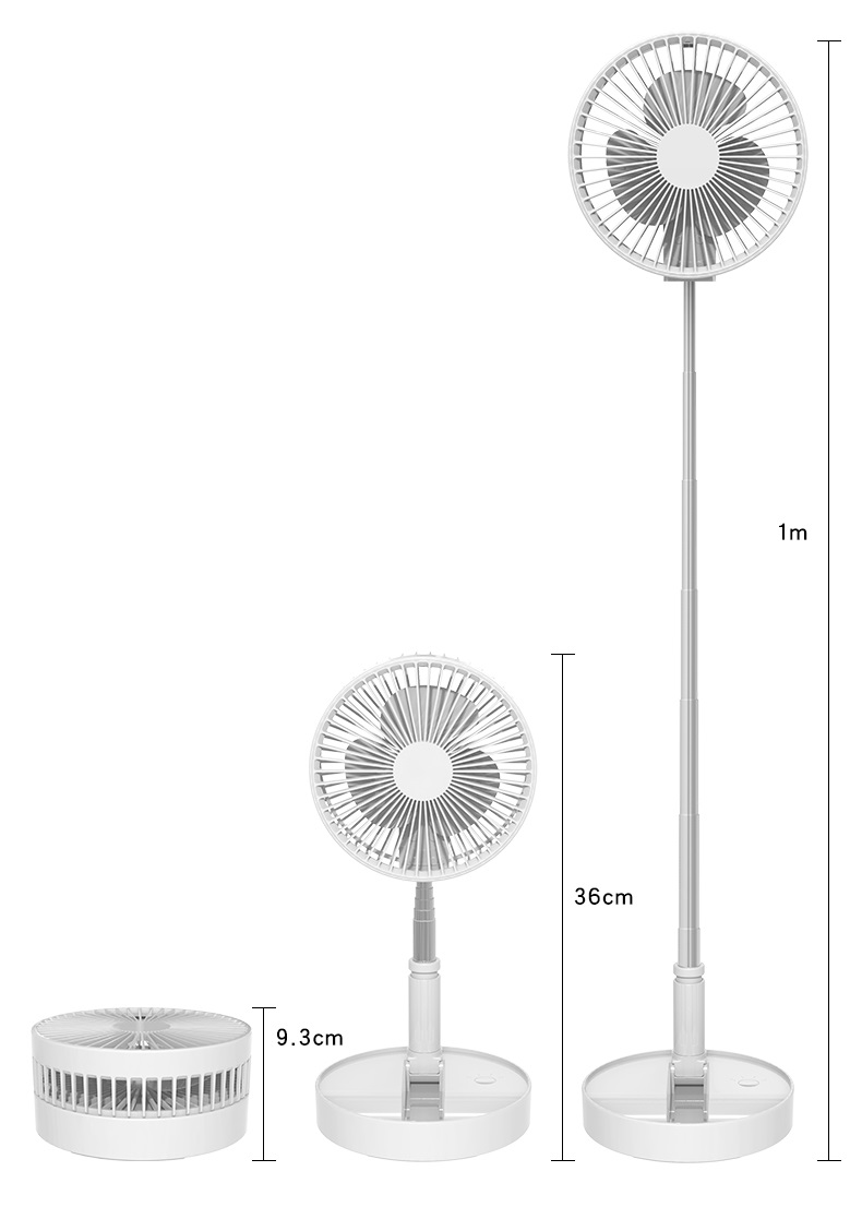 Quạt tích điện di động 3 trong 1 để bàn - quạt sàn - quạt đứng BS01