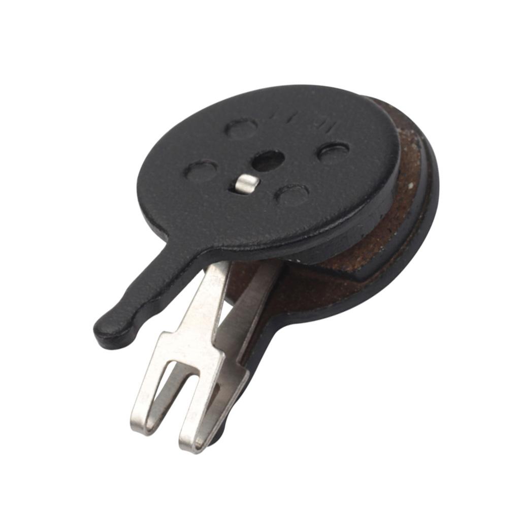 Bike Disc Brake Pad Bicycle Resin Base Replacement Brake Pad with Metal Clip