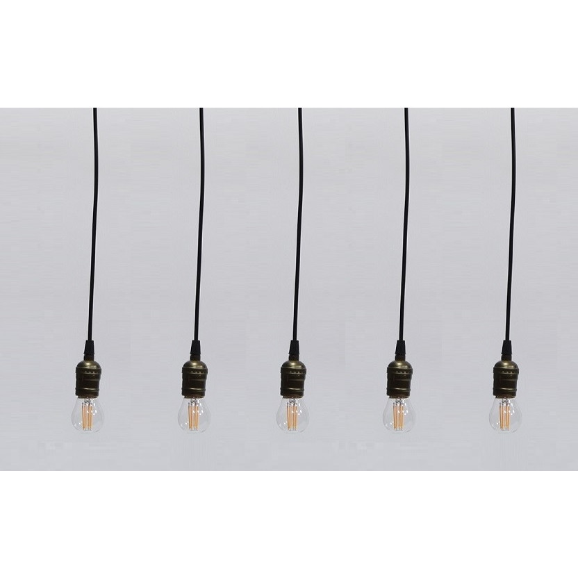Bộ 5 dây đèn thả cổ điển Vintage bóng led Edison G45 4W