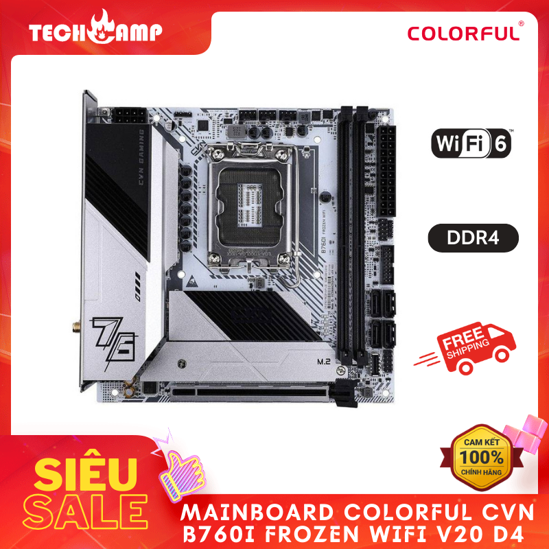 Mainboard Colorful CVN B760I FROZEN WIFI V20 D4 - Hàng chính hãng