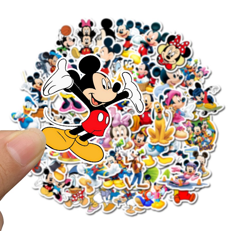 Bộ 50 miếng Sticker hình dán chuột mickey