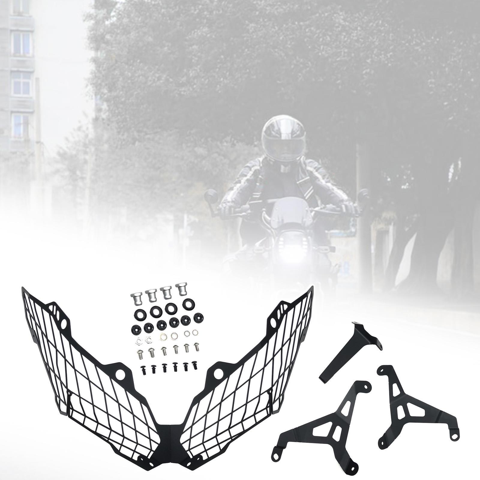 Headlight Mesh Grill, Motorbike Headlight Protector Guard, Motorcycle Front Headlight Grille Guard for VERSYS650 Parts Replacement