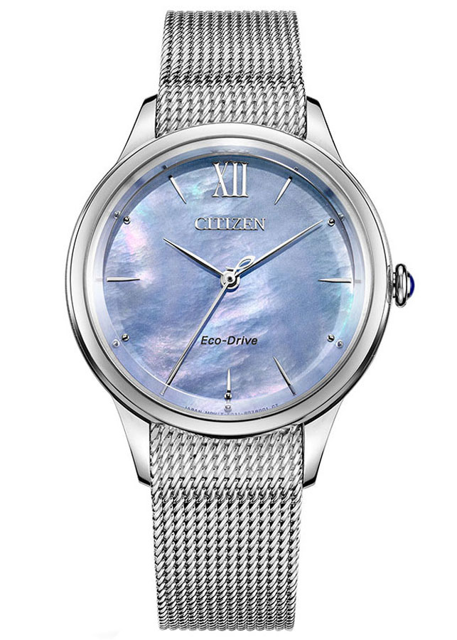 Đồng Hồ Nữ Citizen Dây Thép Không Gỉ EM0810-84N - Mặt Xà Cừ (Kính Sapphire)