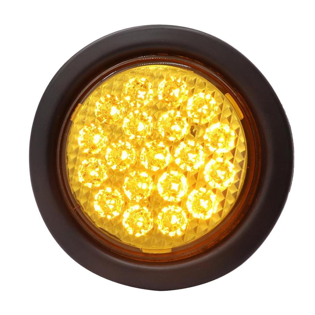 2pcs Universal LED Tail Lamp Rear Pause Lamp Stop Stop Light For Trailer