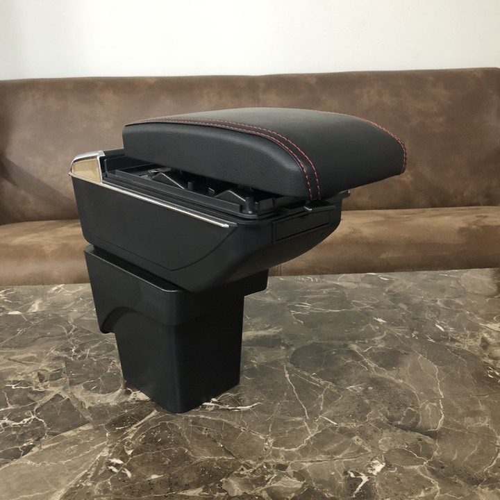 Hộp tỳ tay ô tô, xe hơi cao cấp tích hợp 7 cổng USB dùng cho xe Ford Focus DUSB-FC