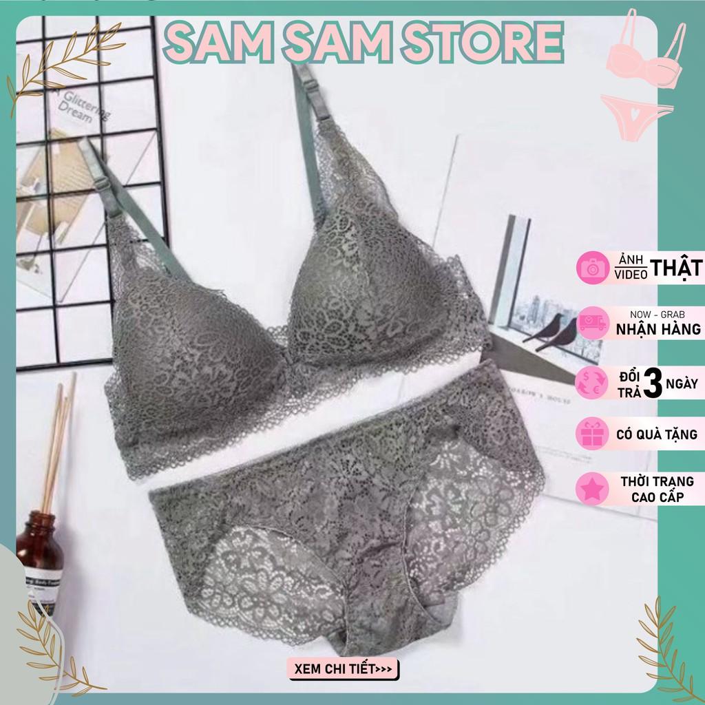 ️Có Quà Tặng️ Bộ Đồ Lót Ren Cài Trước Mút Vừa Nâng Ngực