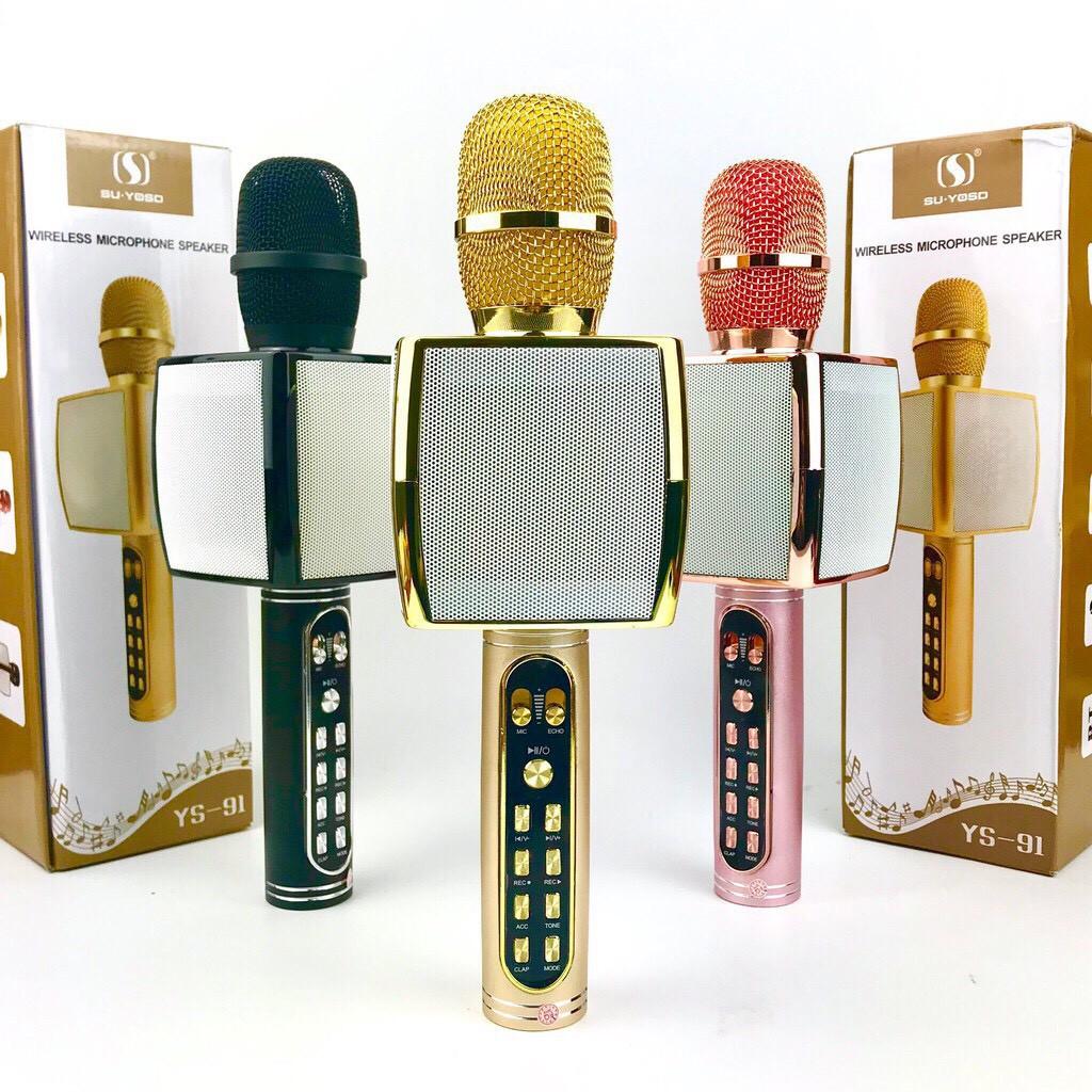 Micro kiêm loa Karaoke Bluetooth Không Dây YS90 YS91 YS92 YS95 YS96 YS97 cao cấp, âm thanh cực chất