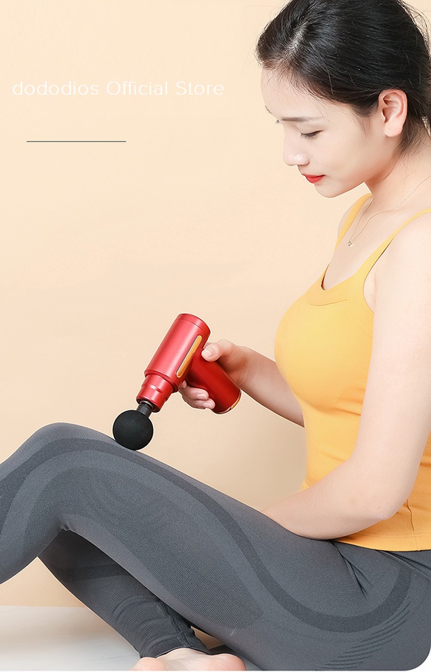 Máy Massage Cầm Tay Toàn Thân 3 Cấp Độ, 8 Đầu Thay Thế dododios - Chuyên Sâu Vai Lưng, Giảm Đau Cơ - Hàng Chính Hãng dododios
