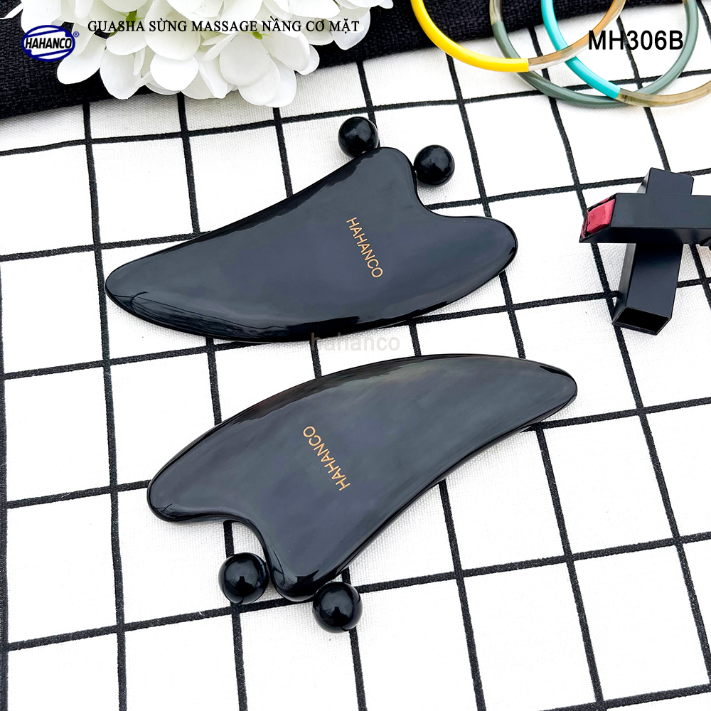 Guasha Sừng Mát Xa HAHANCO Giúp Nâng Cơ Giảm Vết Nhăn Săn Chắc Làn Da - MH306B