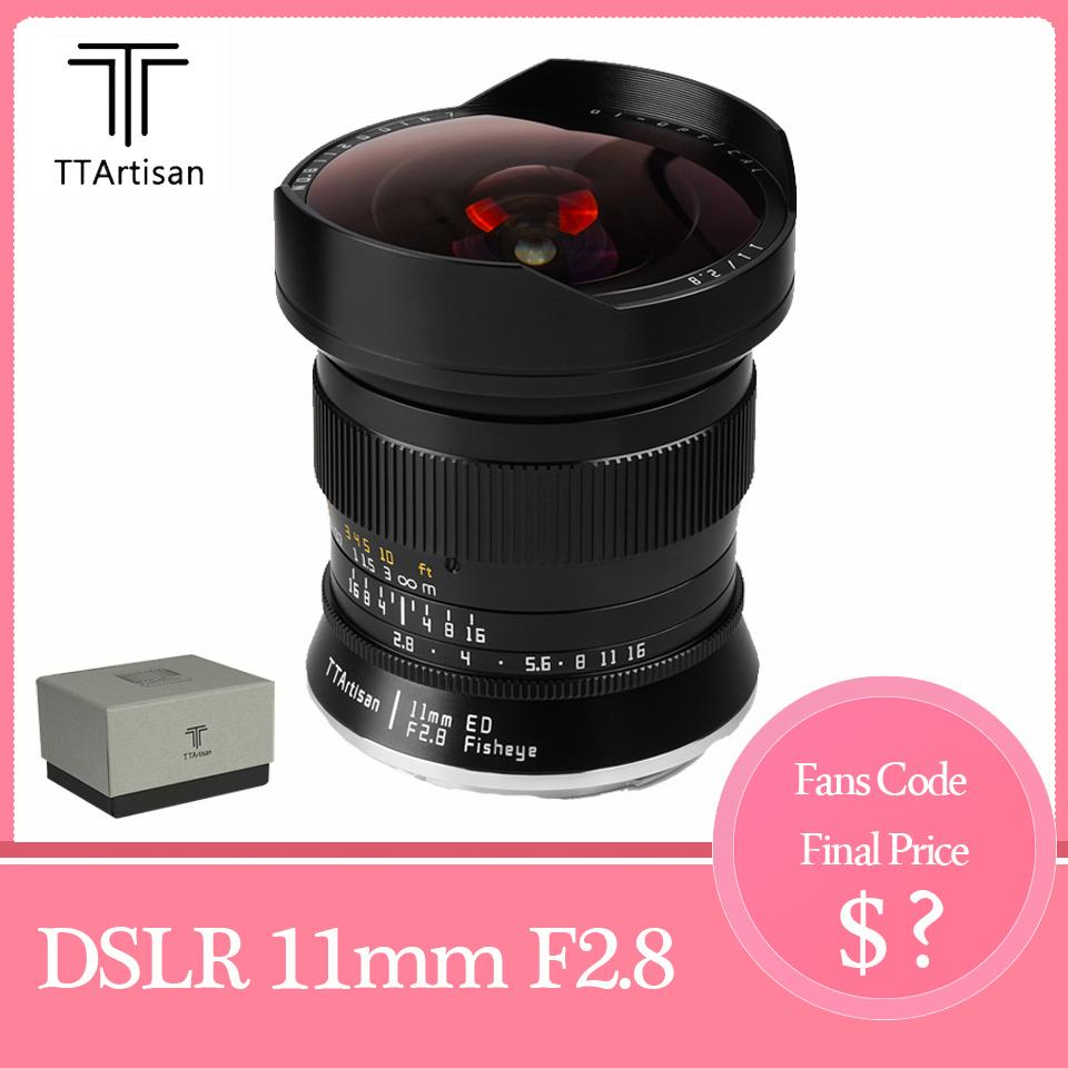TTArtisan 11mm F2.8 Ống kính máy ảnh DSLR Full Frame MF Fisheye dành cho Canon EOS-1D X Mark III EOS 5D Nikon D6 D850 D780 Loại giao diện: Canon EF
