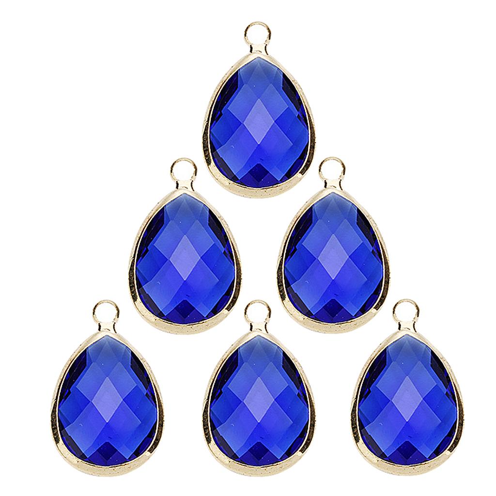 6 Pcs Fashion Drop Jewelry Making Charms Necklace Pendant  White