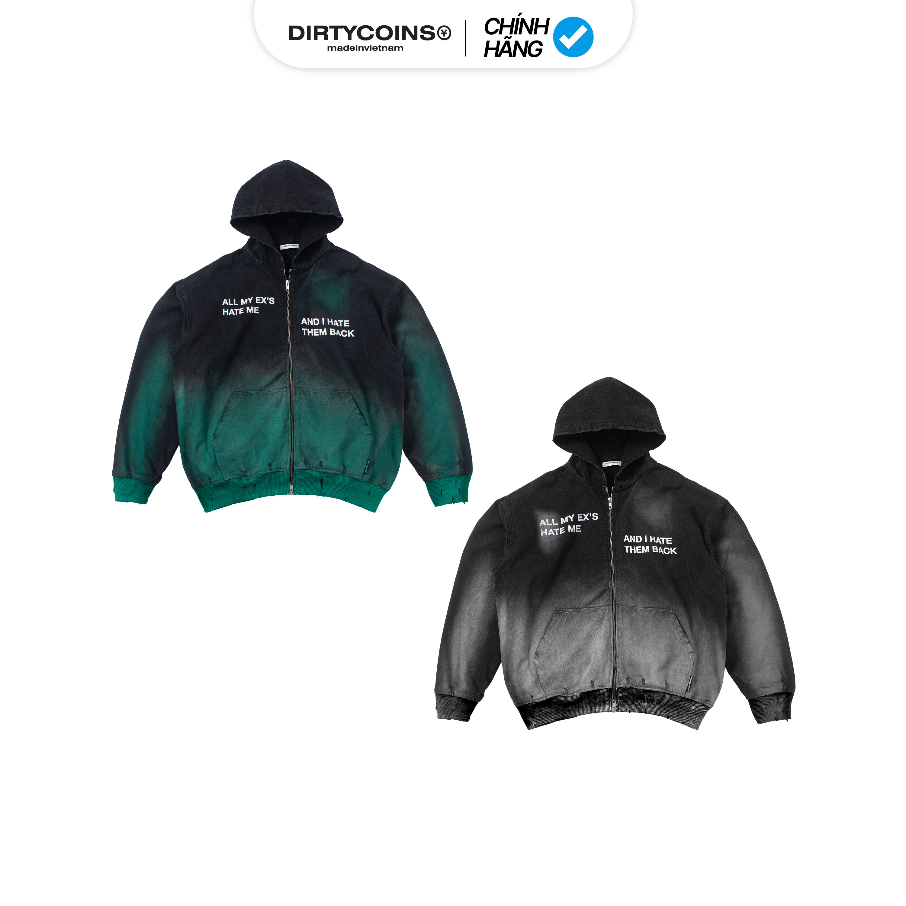 Áo Khoác Denim Hoodie