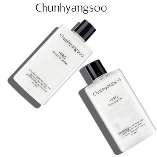 Nước hoa hồng - sữa dưỡng cho nam dành cho da khô, da nhạy cảm Chunhyangsoo Hero Moisture Skin Hàn Quốc 330ml