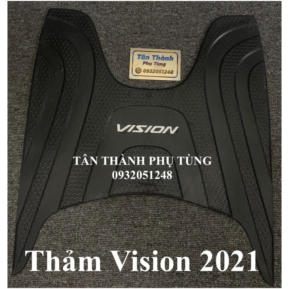 Thảm nhựa dành cho xe Vision 2021 màu đen mẫu Indo