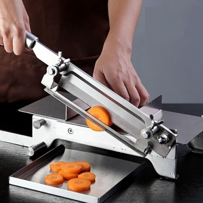 Dao Chặt Thịt Gà, Thái Thịt Bò Đông Lạnh, Thái Thuốc Bắc, Cắt Đa Năng KD0248, Lưỡi Thép 40CR14, Inox 430 - Tặng Tay Mài KD0315