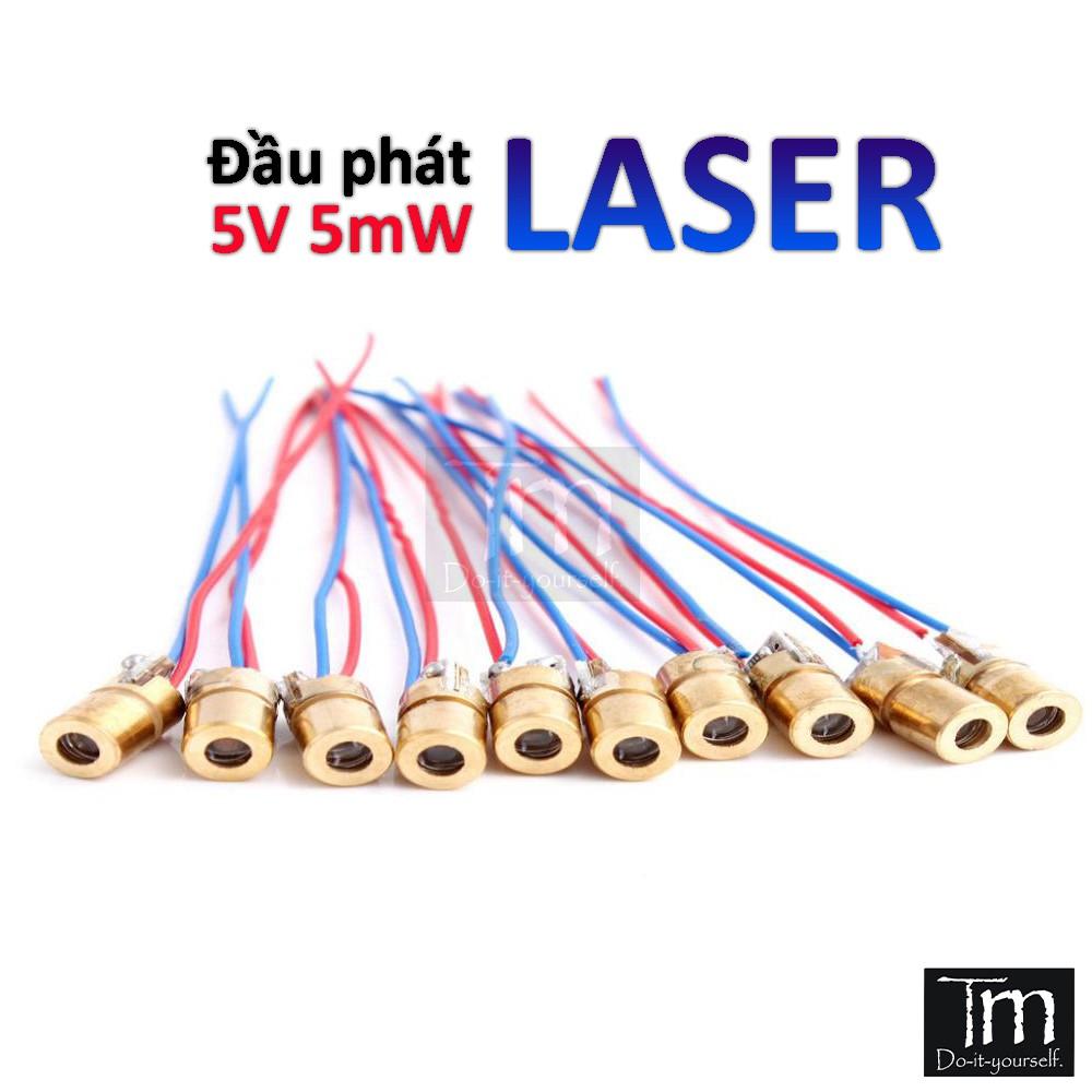 Đầu Phát Tia Laser 5V Đỏ 5mW Định Vị