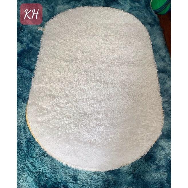 Thảm lông hình Ovan 1mx1m6