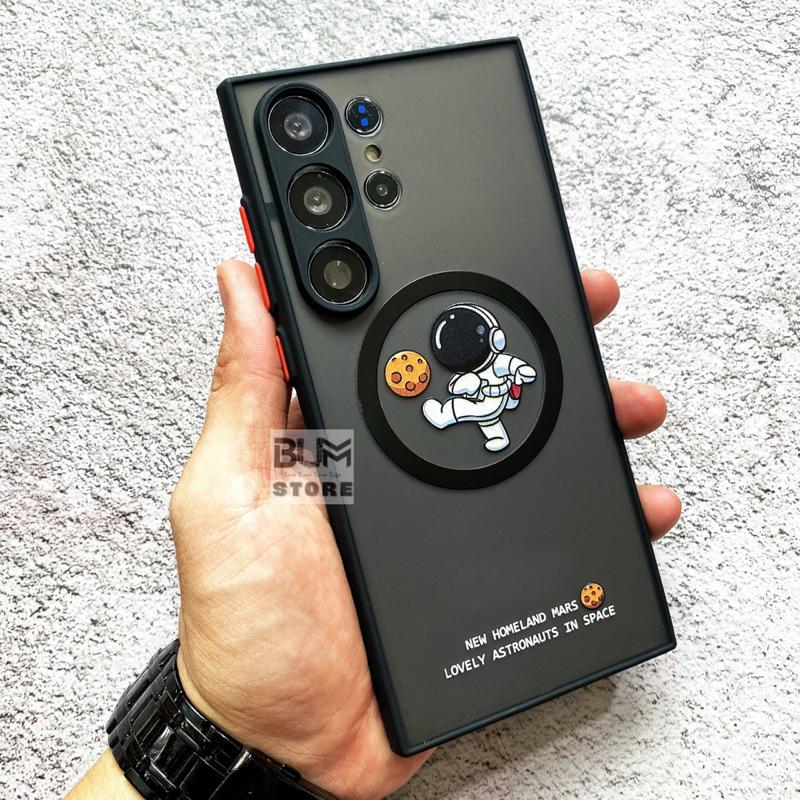Ốp Lưng Từ Tính Phi Hành Gia Cho Samsung S23 Ultra / S23 Plus / S22 Ultra / S22 Plus / S21 Ultra / S21 Plus Bảo Vệ Camera